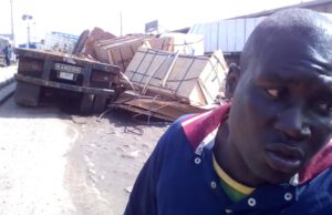 Deplorable Apapa Port Road: Another Truck Bite The Dust.