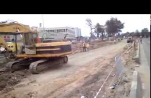 The Reconstruction Of Wharf Road, Apapa In Progress