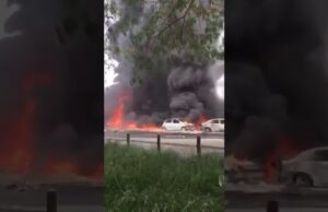 Fuel tanker explosion in Festac town Lagos