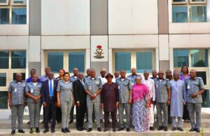 Customs Collaborates with NESREA on Environmental Protection, Partners UNODC on Fight Against Drug Smuggling, Organized Crime NESREA representatives and the CGC, Adewale Adeniyi