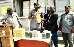 Customs Tincan Port Hands Over Containers of Expired Drugs to NAFDAC
