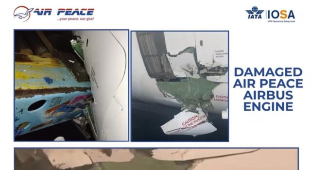NAHCO Equipment Damages Another Air Peace Aircraft, Reviving Concerns Over Repeated Ground Handling Incidents Airpeace damaged aircraft